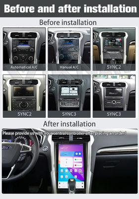 13.6 Inch Android Auto Car Radio For Ford Mondeo 2013-2021 Multimedia Player GPS Navigation Head Unit Wireless Carplay