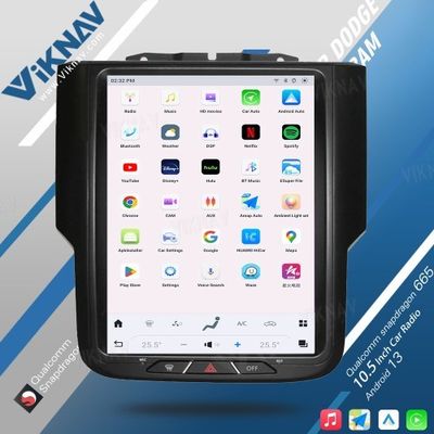 10.5 Inch Touch Screen 8 Core Android Car Radio For Dodge Ram 1500 2013-2018 Head Unit