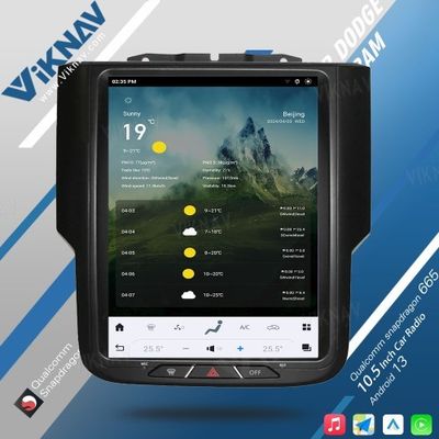 10.5 Inch Touch Screen 8 Core Android Car Radio For Dodge Ram 1500 2013-2018 Head Unit