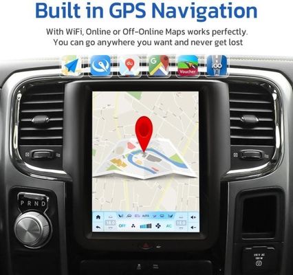VIKNAV Wireless Car 1500 for Dodge Ram Radio Upgrade 2014 2015 2016 2017 10.4 Inch