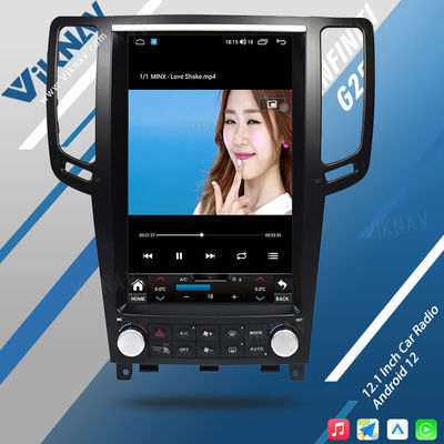 2004-2013 G25 G37 Infiniti Head Unit Car Aftermarket Stereo System 12.1 Inch