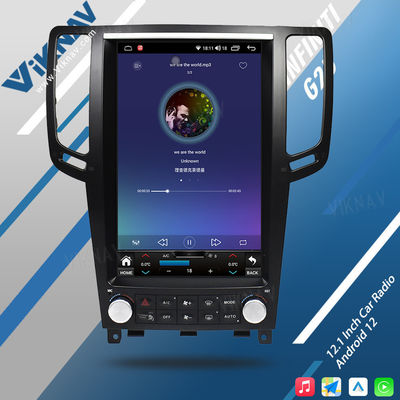 2004-2013 G25 G37 Infiniti Head Unit Car Aftermarket Stereo System 12.1 Inch