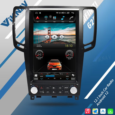 2004-2013 G25 G37 Infiniti Head Unit Car Aftermarket Stereo System 12.1 Inch