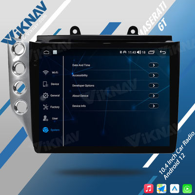 10.4 Inch WiFi 4G Car Radio Aftermarket Stereo System Upgraded For Maserati GT GranTurismo 2007-2017