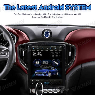 12.1 Inch Carplay Aftermarket Radio GBL Maserati Head Unit 2014 2015 2016 IPS DVR WiFi Carplay