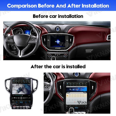 12.1 Inch Carplay Aftermarket Radio GBL Maserati Head Unit 2014 2015 2016 IPS DVR WiFi Carplay