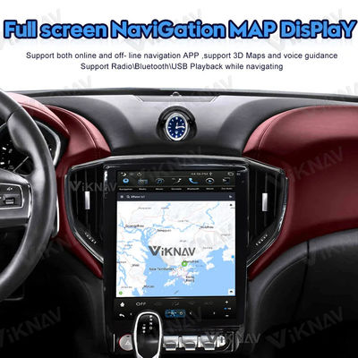 12.1 Inch Carplay Aftermarket Radio GBL Maserati Head Unit 2014 2015 2016 IPS DVR WiFi Carplay