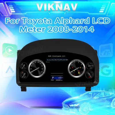 ODM Digital Instrument Cluster Dashboard Aftermarket Gauge Cluster Toyota Alphard 2008-2014
