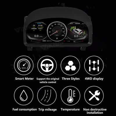 ODM Digital Instrument Cluster Dashboard Aftermarket Gauge Cluster Toyota Alphard 2008-2014