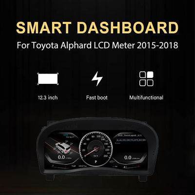 Toyota Alphard 2015-2018 Electronic Gauge Cluster LCD Speedometer Instrument
