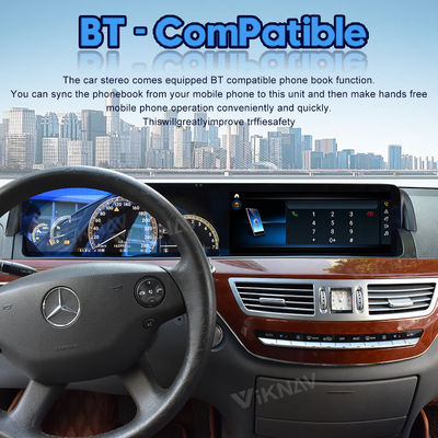 12.3 Inch Mercedes Android Screen Hear Unit Touch Screen For Benz S Class 2006-2013