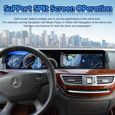 12.3 Inch Mercedes Android Screen Hear Unit Touch Screen For Benz S Class 2006-2013
