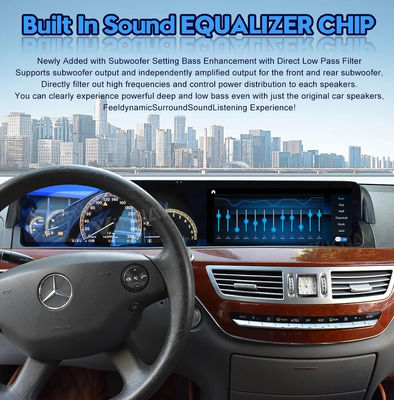 12.3 Inch Mercedes Android Screen Hear Unit Touch Screen For Benz S Class 2006-2013