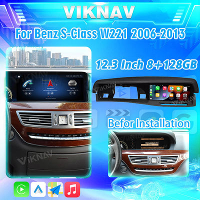 12.3 Inch Mercedes Android Screen Hear Unit Touch Screen For Benz S Class 2006-2013