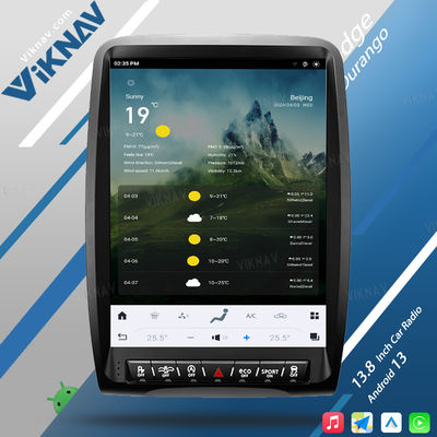 VIKNAV 13.8 inch 2014-2016 Dodge Durango Radio Replacement Wireless Carplay Unit Custom