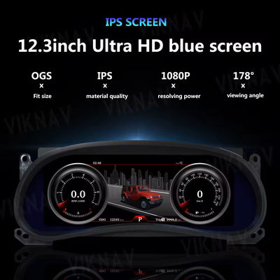 ODM 12.3 Inch Digital Dash Cluster Speedometer For Jeep Wrangler 2011-2017 LCD JK