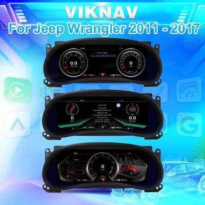 ODM 12.3 Inch Digital Dash Cluster Speedometer For Jeep Wrangler 2011-2017 LCD JK