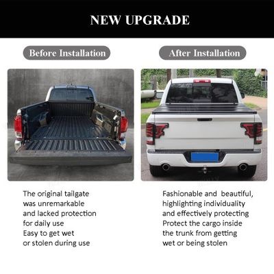Trifold Ford F150 Truck Bed Replacement Tonneau Cover Matte Black