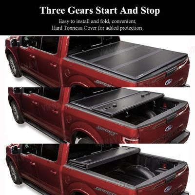 Trifold Ford F150 Truck Bed Replacement Tonneau Cover Matte Black