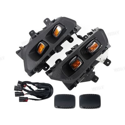 CE 2021-2023 Ford F150 Raptor Front Bumper Yellow Led Fog Light Signal Lamps 2P