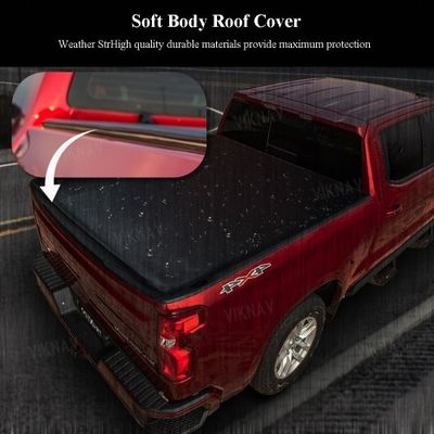 24oz Heavy Duty Ford F150 Truck Bed Replacement Tonneau Cover LED DRL