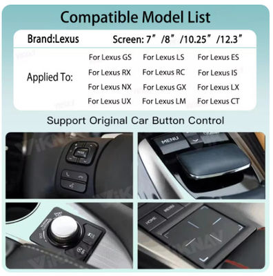 Viknav Linux Car Multimedia Interface Box For Lexus GX 2022 2023 Apple CarPlay