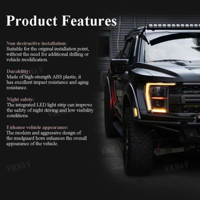 MP Concepts Truck Fender Flare For 2021-2024 Ford Raptor F150 ABS Plastic