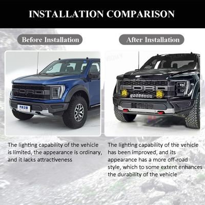 Custom 2021-2024 F150 Ford Raptor Front Bumper Light Bracket Mount Access