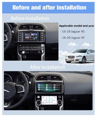 AC Panel for Jaguar XE XF (2015-2020) 10inch LCD Climate Control Screen with Conditioning Temperature Control Knobs