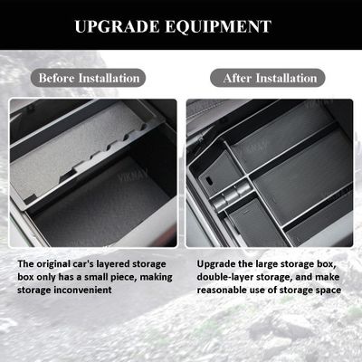 Viknav Center Console Organizer Tray Storage Suitable For 2015-2024 F150 Raptor Center Armrest Glove