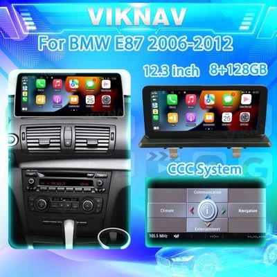 Viknav 12.3 inch Car Radio For BMW 1 Series E87 2006-2012 CCC System Navigation with screen DVD Multimedia 128GB