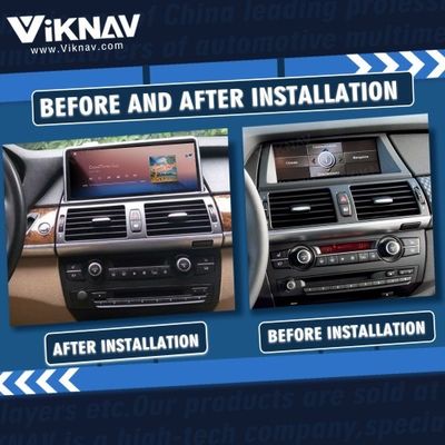 Viknav Car Radio 12.3 inch For BMW X5 X6 E70 E71 2007-2010 CCC System Support Wireless Apple CarPlay Android Auto Multim