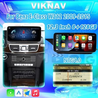 Viknav 12.3Inch Android Car radio With Screen For Mercedes Benz E Class W212 2009-2015 GPS Navigation 2Din Player NTG4.0