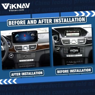 Viknav 12.3inch Android Car Radio With Screen For Mercedes Benz E Class W212 2009-2015 GPS Navigation 2Din Player NTG4.5