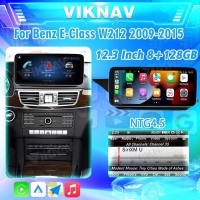 Viknav 12.3inch Android Car Radio With Screen For Mercedes Benz E Class W212 2009-2015 GPS Navigation 2Din Player NTG4.5