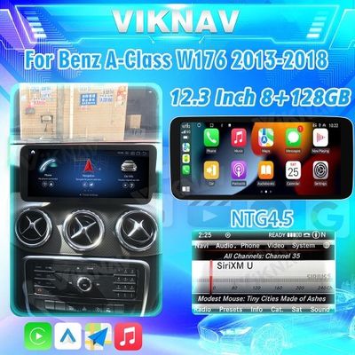 Viknav 12.3 Inch Android For Benz A W176 CLA C117 GLA X156 G W463 2013-2018 GPS Car With Screen Radio Player NTG 4.5