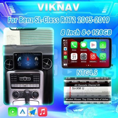 Viknav 8Inch Android Car Radio With Screen Multimedia Player For Mercedes Benz SL SLK SLC R172 2013-2019 GPS 2Din NTG4.5