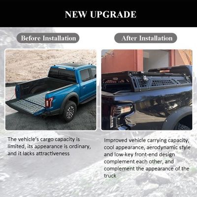 Viknav for Ford F150 Roof Luggage Rack Top Loading Rack Push-Pull Expandable Half Height Gantry Ford