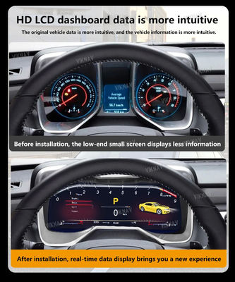 CockPit LCD Speedometer Car Instrument Cluster For Chevrolet Camaro 2010-2015 Replacement Digital Dashboard Screen