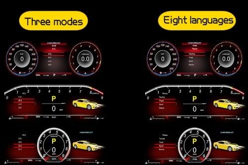 12.3 inch Digital Dash Instrument Cluster Replacement for 2010 2011 2012 2013 2014 2015 Camaro Linux LCD Cluster