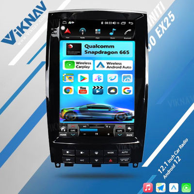 Viknav 12.1 Inch Car Stereo Autoradio For Infiniti QX50 EX25 2013-2020 Multimedia DVD Player GPS Navigation Head Unit