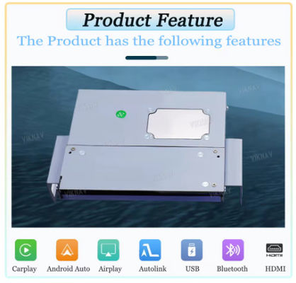 Viknav Linux System OEM Car For Toyota 4Runner Panasonic 2014-19 Upgrade Decoder Box MuItimedia Wireless  CarPlay