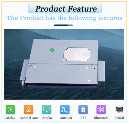 Viknav Linux System For Toyota Prado 2018-2021 Decoder Box Wireless Apple CarPlay Android Auto Only Support Original Car