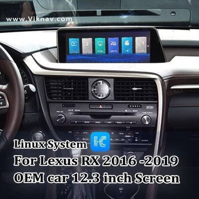 Viknav Fit For Original Car 12.3 Inch Screen Linux System For Lexus RX 2016 2017 2018 2019 Wireless Apple CarPlay Androi