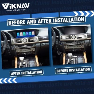 Viknav Fit For Original Car 12.3 Inch Screen Linux System For Lexus LS 2016 2017 Wireless Apple CarPlay Android Auto