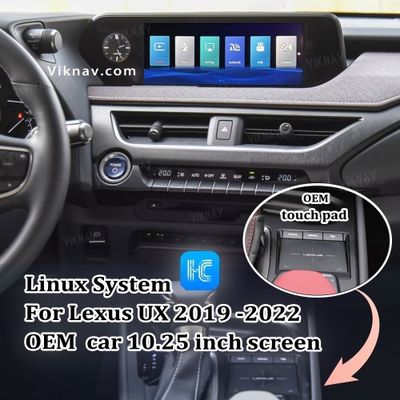 Viknav Linux System For Lexus UX 2019 -2022 Wireless Apple CarPlay Android Auto only support original car 10.25 inch Scr
