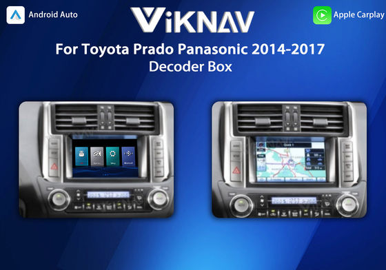 Viknav Linux System OEM Car For Toyota Prado Panasonic 2014-2017 Upgrade Decoder Box MuItimedia Wireless