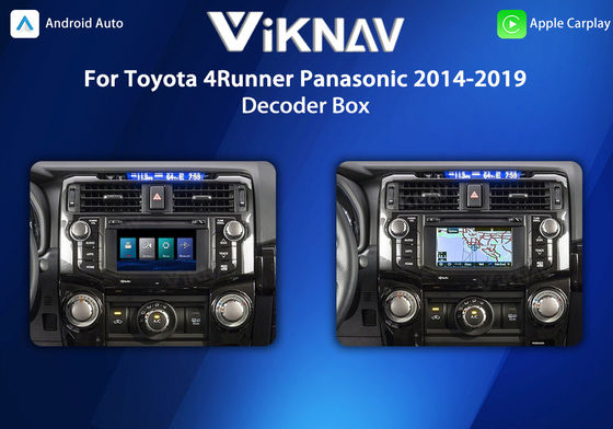 Viknav Linux System OEM Car For Toyota 4Runner Panasonic 2014-19 Upgrade Decoder Box MuItimedia Wireless  CarPlay