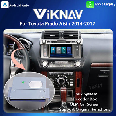 Viknav Linux System OEM Car For Toyota 4Runner Aisin 2014-2017 Upgrade Decoder Box MuItimedia Wireless CarPlay
