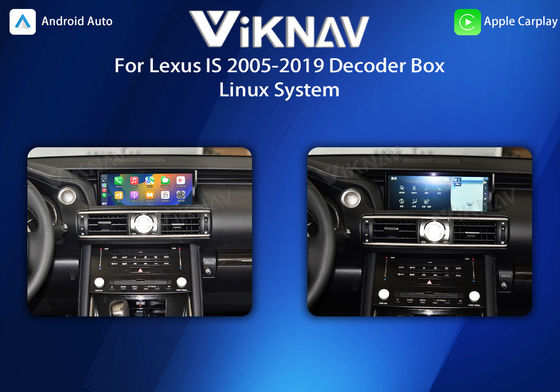 Viknav Linux System For Lexus IS 2005-2019 Wireless Apple CarPlay Android Auto Only Support Original Car OEM Screen